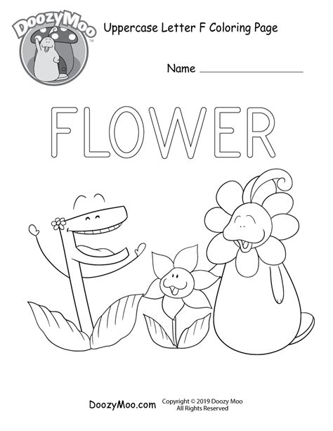 Cute Uppercase Letter E Coloring Page Free Printable Doozy Moo