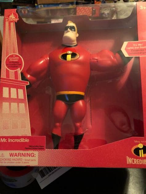 Disney Store Mr Incredible Light Up Talking Action Figure Incredibles 2 New Ebay