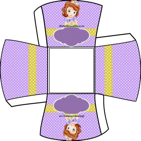 Moldes De Cajas Princesa Sofía Para Imprimir Y Armar Princesas Disney