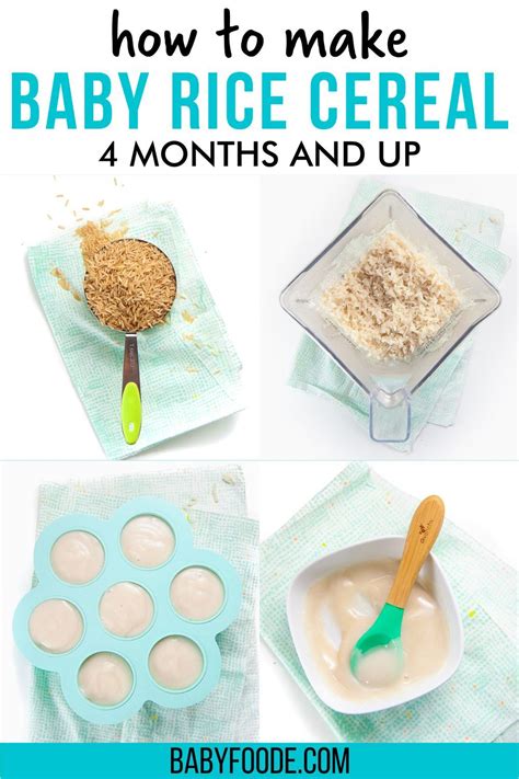 How To Make Baby Rice Cereal Freezer Friendly Baby Foode Recipe