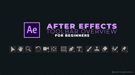 After Effects Toolbar Overview For Beginners Youtube