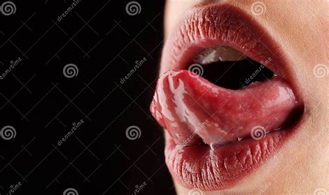 tongue lips mouth sensual women`s mouth healthy teeth and smile freshness in the mouth