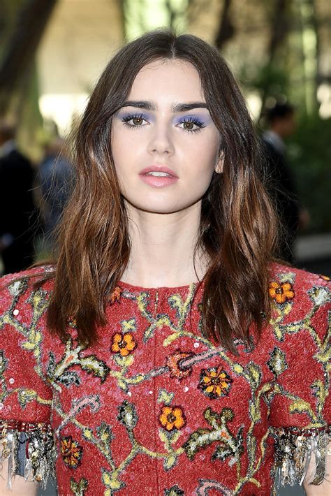 Great Outfits In Fashion History Lily Collins Pairs Her Embellished