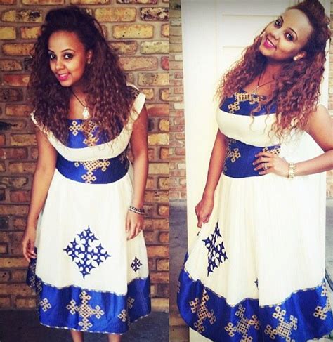 Blue Habesha Menen Ethiopian Traditional Dresseritrean Dresshabesha Kemiszuriahabesha