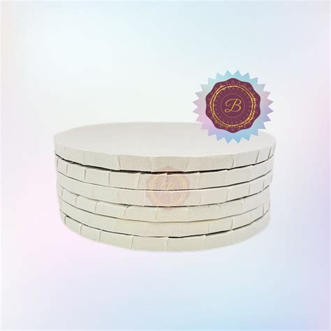 Cake Drums Round White 12 Thick 12mm For Free Etsy