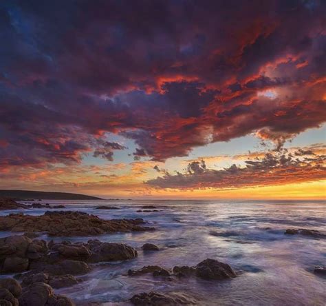 Sunset Over Yallingup Western Australia Western Australia Sunset