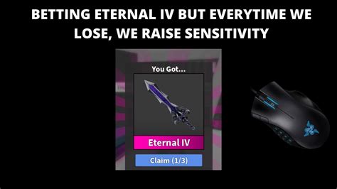 All the information get from roblox mm2's official authority website. BETTING ETERNAL 4'S IN ROBLOX MM2 BUT EVERYTIME WE LOSE ...