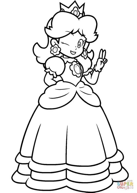 Super Mario Ausmalbilder Peach Malvorlage Prinzessin Ausmalbilder