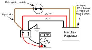 It is also being used widely by enthusiast that convert their single phase half d4 to d7 are your rectifiers that converts the ac coming from the stator to dc for charging your battery. Atv 4 Pin Regulator Rectifier Wiring Diagram Database