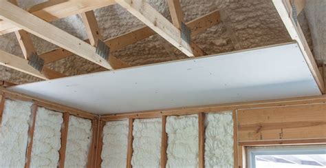 A good example of a drywall ceiling in a typical basement. Hanging Drywall On Ceiling Trusses | Americanwarmoms.org