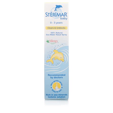 I was expecting that since that was the first time he was feeling and experiencing something good thing that there is a product like this for babies. Sterimar Baby Nasal Hygiene Spray 0-3 Years | eBay