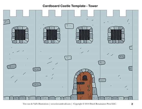 Place five cards side by side, with the long sides touching, for the base. Free DIY Cardboard Castle for Kids | Build Your Own ...