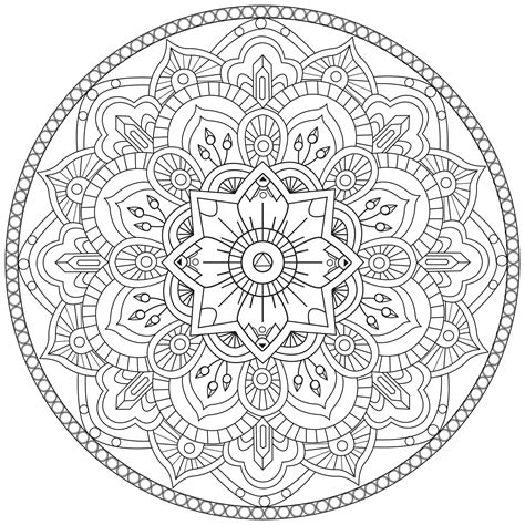Mandala Inspired By The Lightness Of Summer Difficult Mandalas For