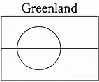 Geography Blog: Flag of Greenland Coloring page