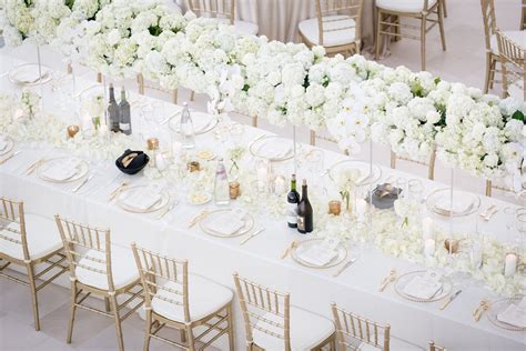 All White Wedding Reception