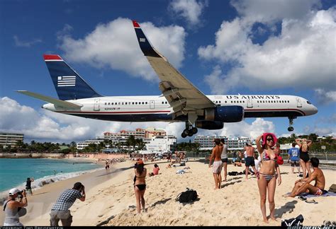 St Maarten The Planes Fly Right Over The Beach Cruise We