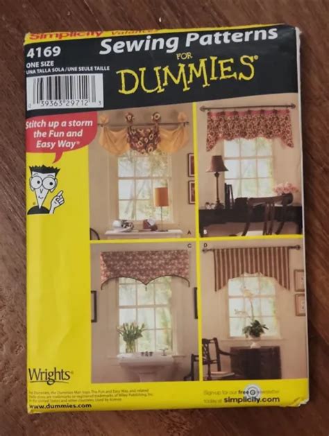 Simplicity 4169 Sewing Pattern For Dummies Window Savy Style Valances