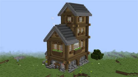 In this minecraft house ideas, the house is big and wide (although the shape is regular and boxy). Herunterladen «Small Rustic House» (3 mb) Karte für Minecraft