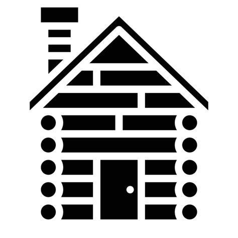 Cabin Icon Solid Vector 14605408 Vector Art At Vecteezy