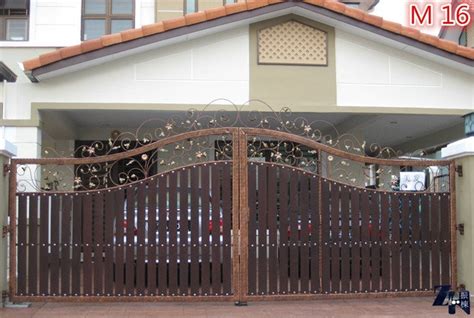 Wrought Iron With Aluminium Mixed Gate Design Johor Bahru Johor Jaya