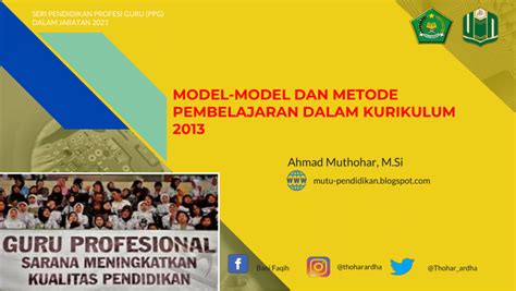 Pdf Model Model Dan Metode Pembelajaran Dalam Kurikulum 2013