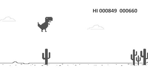 To start the game, just jump (space bar or up arrow). Google Dino T-rex Game | Best offline game - YouTube