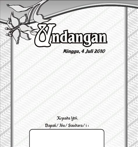 Download Template Undangan Pernikahan Islami Cdr File Template Cdr