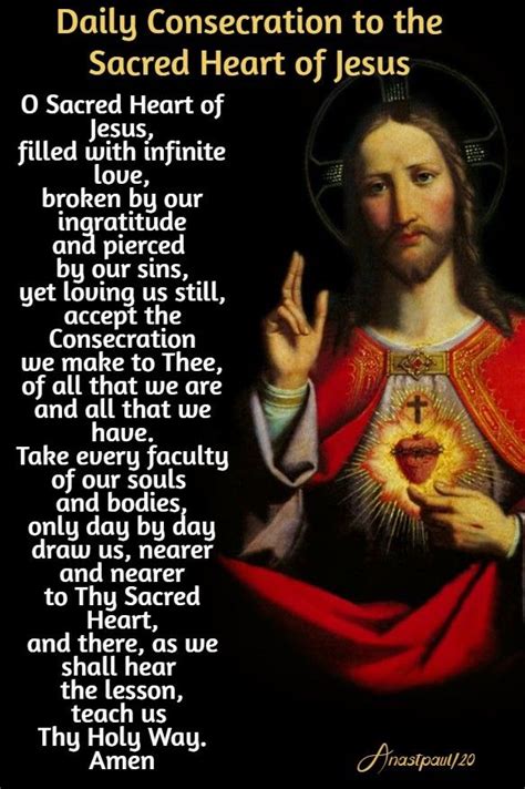 Our Morning Offering 1 June Daily Consecration To The Sacred Heart