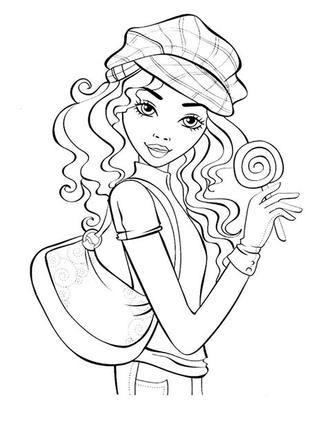Fashion Model Coloring Pages 🖌 To Print And Color