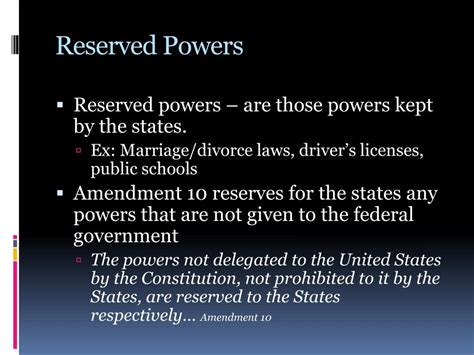 Reserved Powers Government Definition Definition Fgd