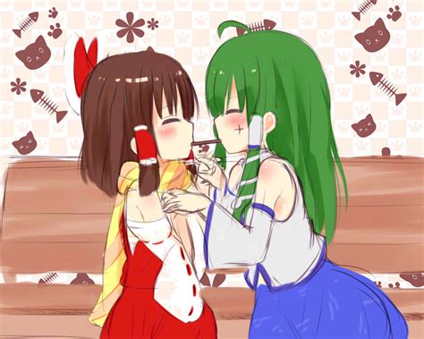 Hakurei Reimu Kochiya Sanae Benikurage And Paseri Touhou And More Drawn By Ropu Danbooru