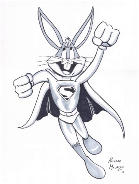 Bugs Bunny As Superman In Reid Masons All Things Super Comic Art