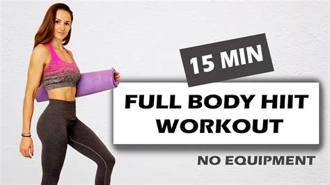 15 min full body hiit workout ohne equipment für zu hause youtube