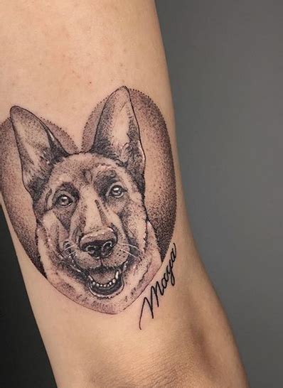 12.not only does andie buy ben a dog (kind + cute), she also buys her, ben, and the dog. 14 Memorial Tattoo Ideas For German Shepherd Lovers | PetPress