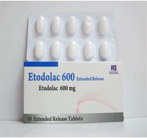 Etodolac E R 600 Mg 10 Tab Price From Seif In Egypt Yaoota