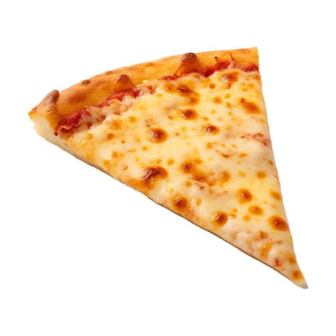 Ai Généré Une Tranche De Fromage Pizza Isolé Sur Transparent Contexte