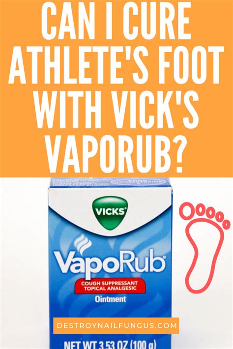 How To Use Vicks Vaporub To Treat Athletes Foot