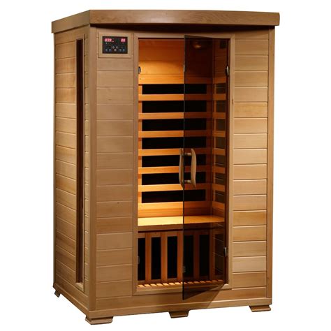 Radiant Hemlock 2 Person Infrared Sauna With 6 Carbon Heaters The