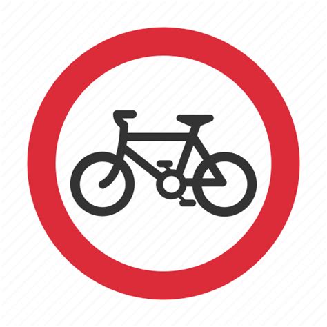 Bicycle Bike Traffic Sign Warning Warning Sign Icon