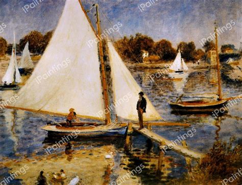 The Sailboats At Argenteuil La Seine A Argenteuil Painting By Pierre