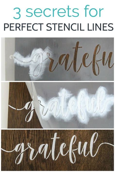 Secrets For Perfect Stencil Lines How To Stencil Wood And Other