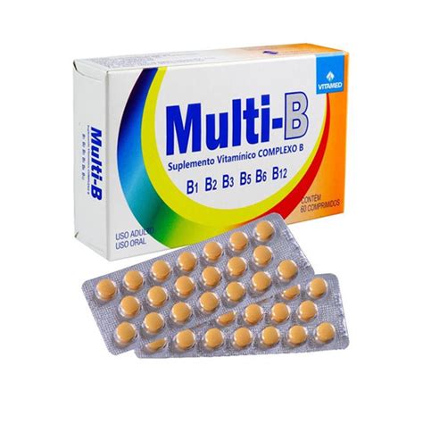 Multi B Suplemento Vitaminico Complexo B Com 60 Comprimidos R 599