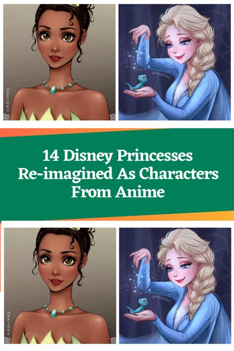 14 Disney Princesses Re Imagined As Characters From Anime Artofit