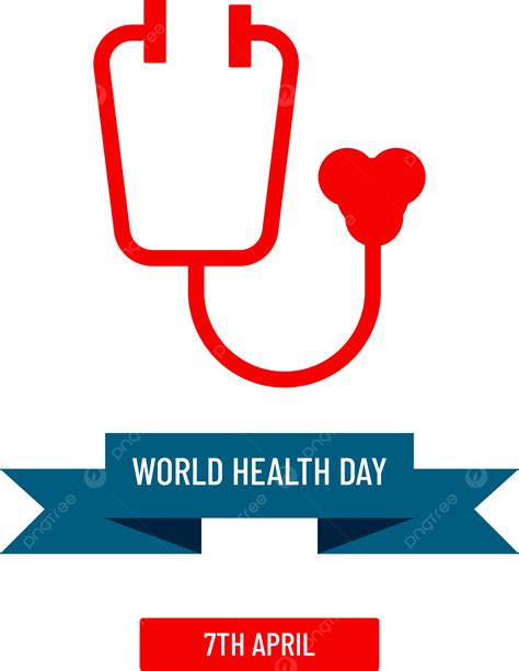 Ilustración Roja Del Día Mundial De La Salud Png Diseño Día Mundial De La Salud Salud Png Y
