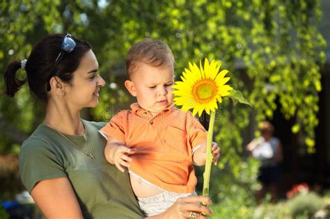 Mother And Baby In Summer Stock Photo Image Of Children 2778040