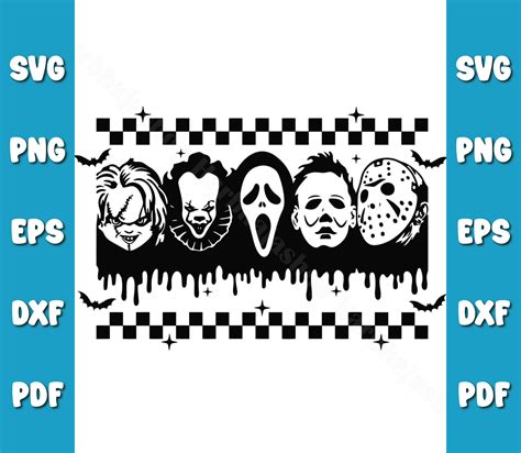 Halloween Horror Movie Friends Svg Scary Characters Svg Ha Inspire