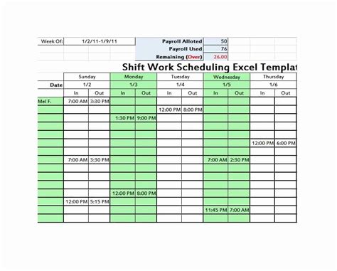 These tips should make it easier to create useful schedules that keep e. 3 Crew 12 Hour Shift Schedule - Latter Example Template