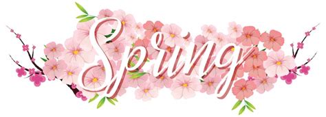 Free Vector A Text Letter Of Spring