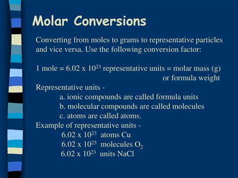 Ppt Molar Conversions Powerpoint Presentation Free Download Id9701305