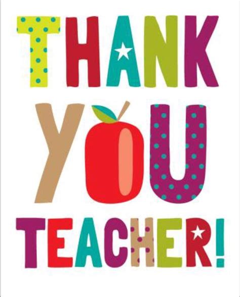 Teacher Thank You Cards School Certificates Coffee Cards 5 Ts